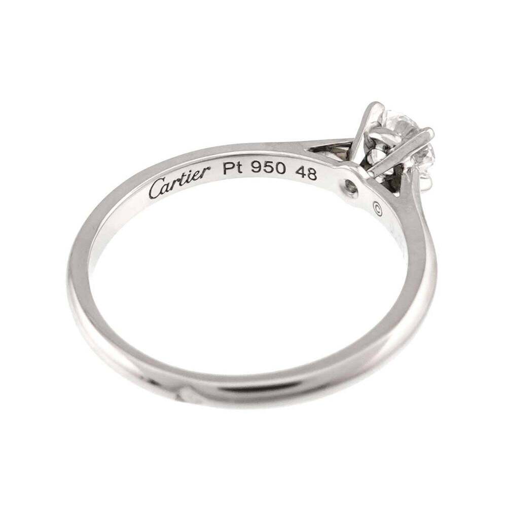 CARTIER Authentic Silver Diamond Ring - Picture 3 of 10